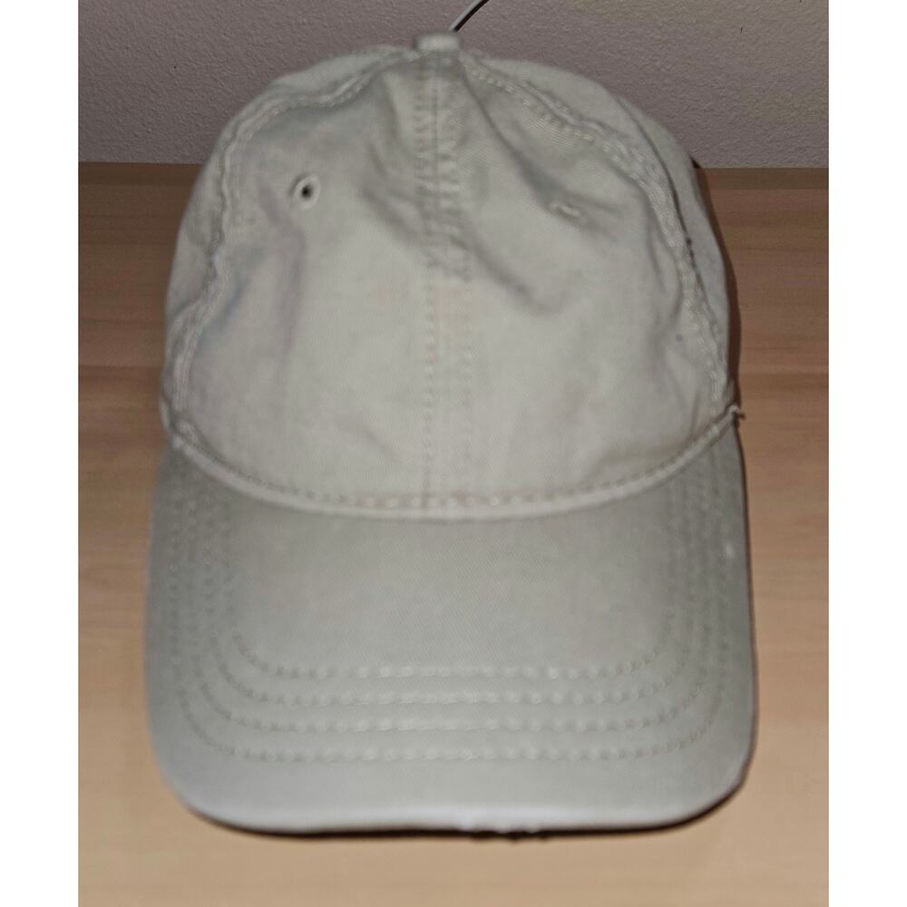 Mega Cap Distressed Khaki Unstructured Dad Hat Baseball Cap One Size
